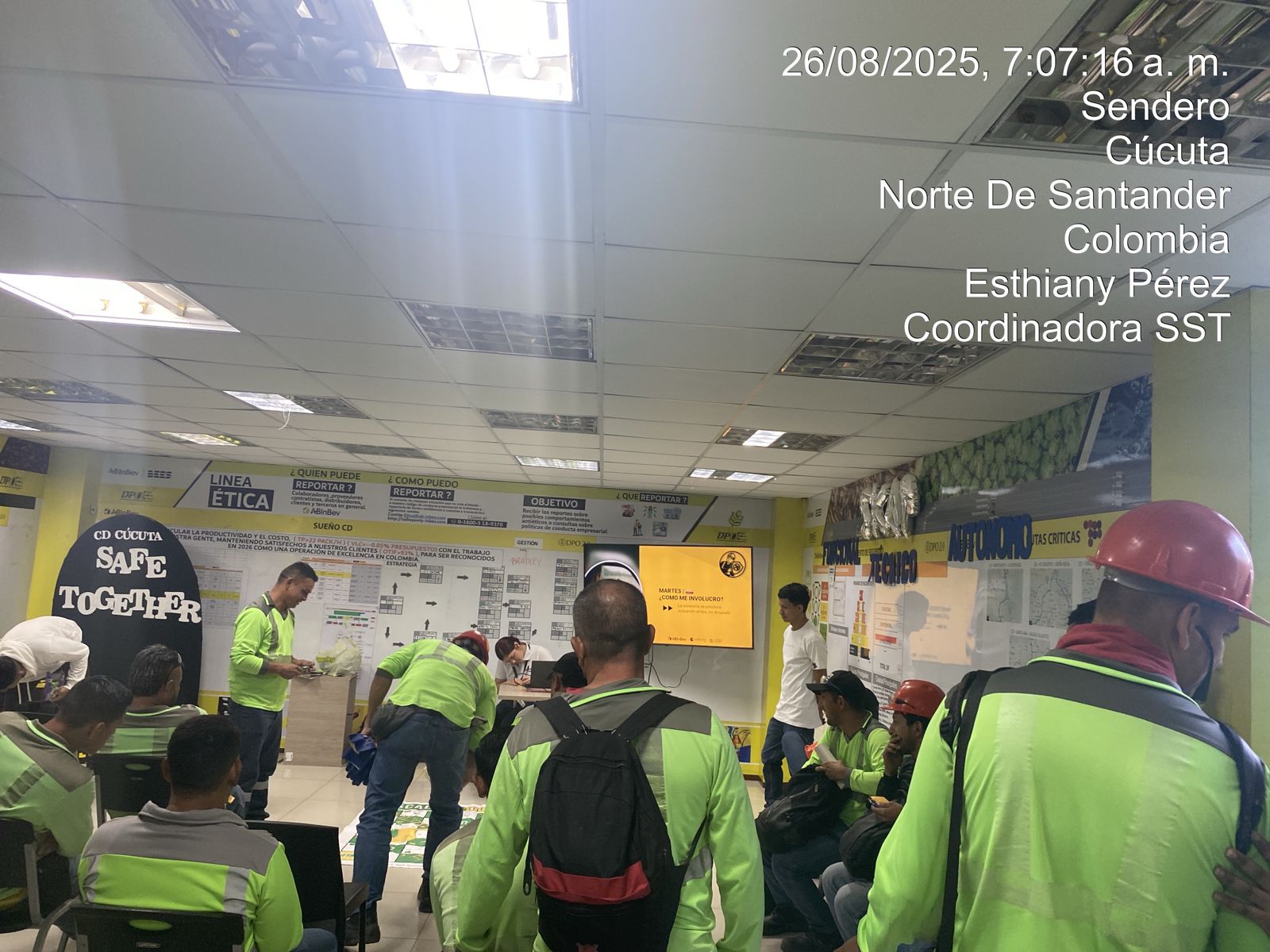 Evidencia de capacitación